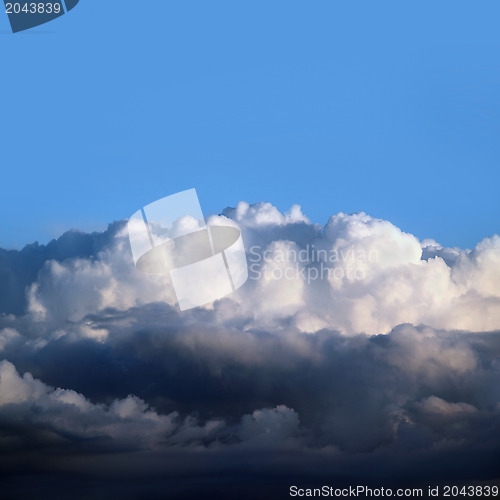 Image of Heavy  black stormy clouds