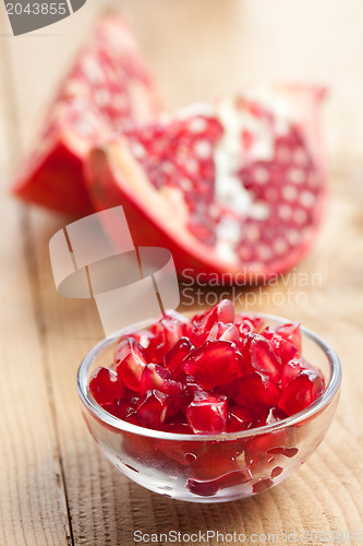 Image of sliced pomegranate