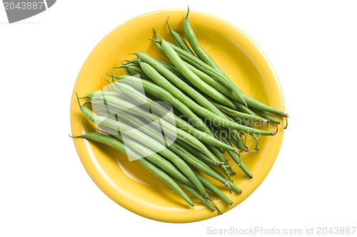 Image of bean pods on plate