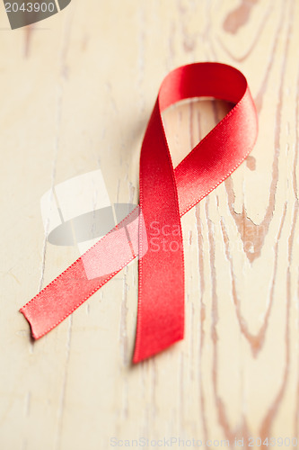 Image of aids awareness red ribbon 