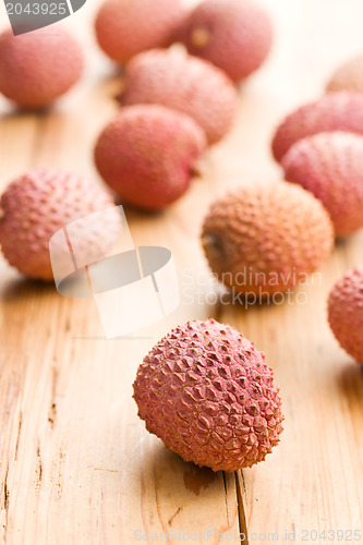 Image of tasty litchi fruit 