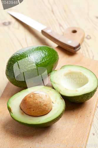 Image of cut avocado