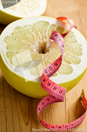 Image of dieting . pomelo fruit
