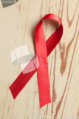 Image of aids awareness red ribbon 