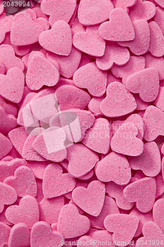Image of pink hearts background