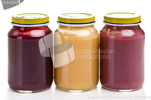 Image of baby food in glass jar