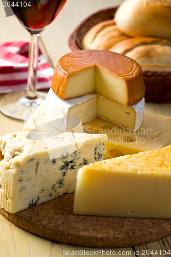 Image of still life with cheeses