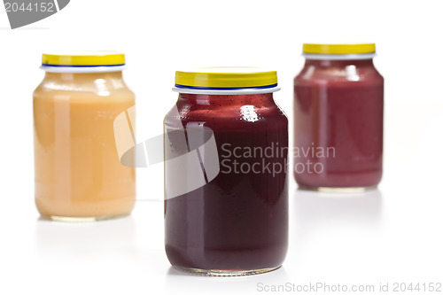 Image of baby food in glass jar