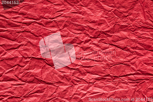 Image of red crumpled paper background