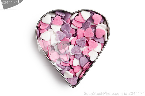 Image of sweet colorful hearts