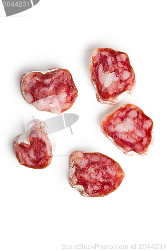 Image of white salami sausage