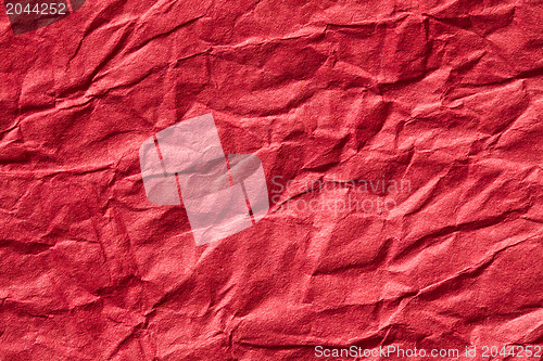 Image of red crumpled paper background