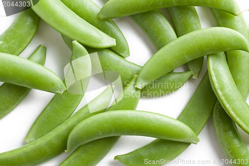 Image of green peas pods