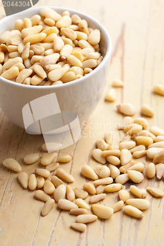 Image of pine nuts in bowl