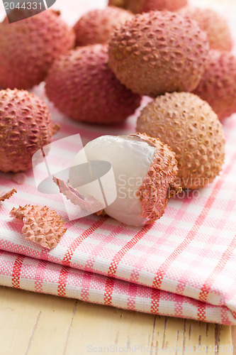 Image of tasty litchi fruit 