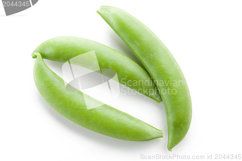 Image of green peas pods