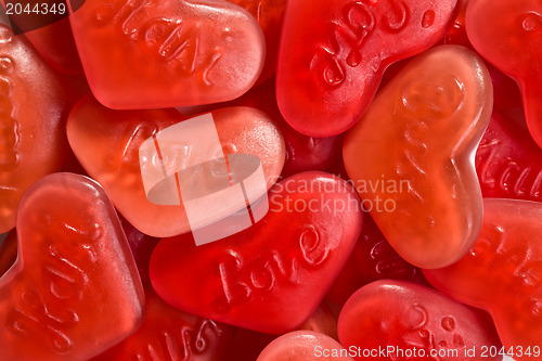 Image of red heart confectionery