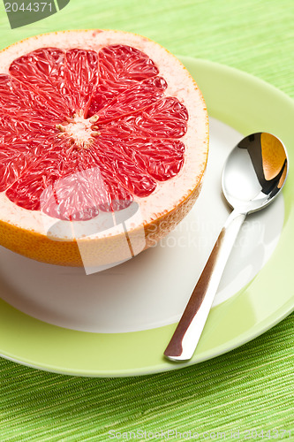 Image of sliced red grapefruit