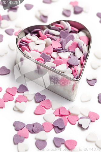 Image of sweet colorful hearts