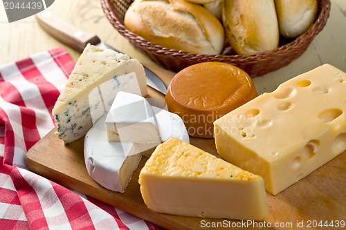 Image of still life with cheeses