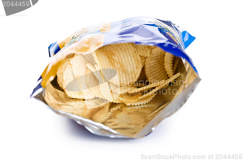 Image of potato chips in bag