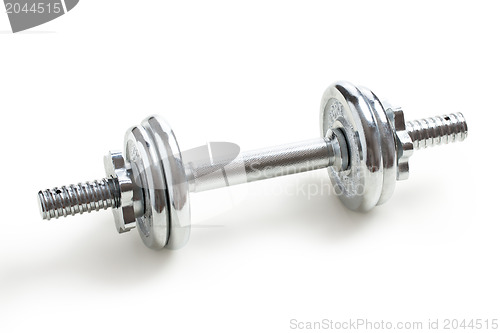 Image of chrome dumbell