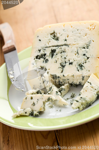 Image of blue cheese on plate