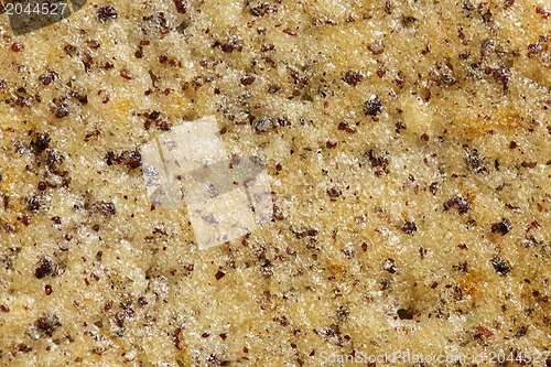 Image of macro shot of poppy cake