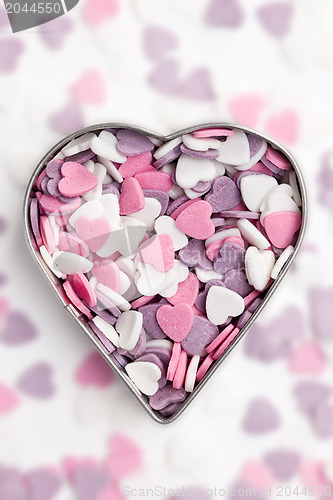 Image of sweet colorful hearts