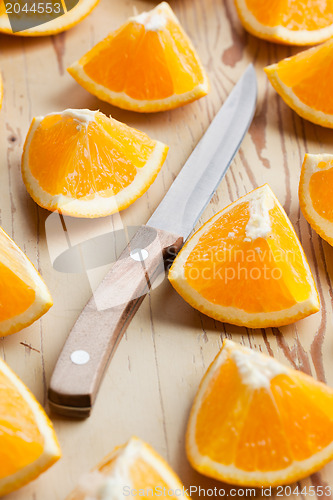 Image of cut orange