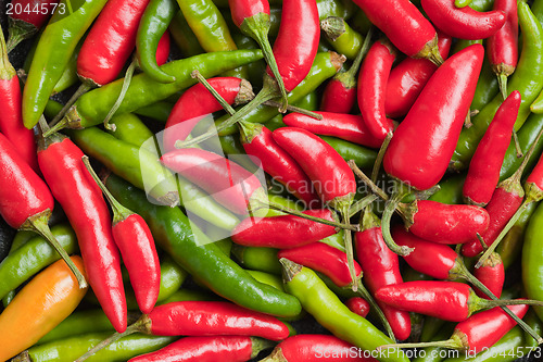 Image of hot peppers background