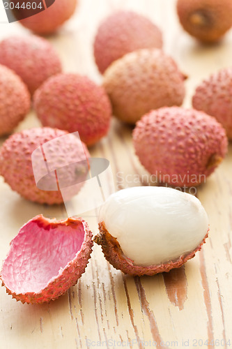 Image of tasty litchi fruit 