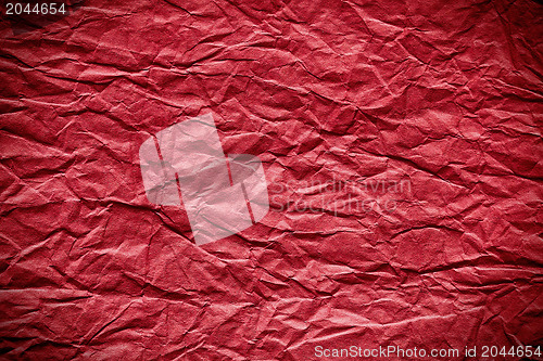 Image of red crumpled paper background