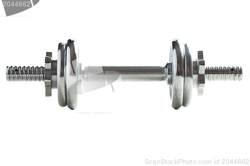 Image of chrome dumbell