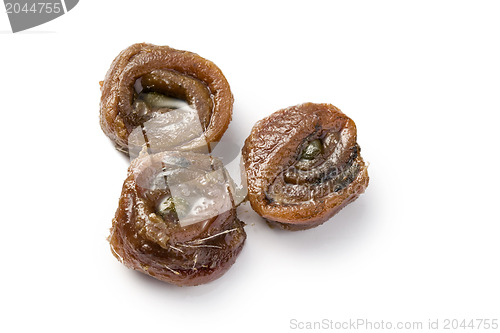 Image of rolled anchovy with capers