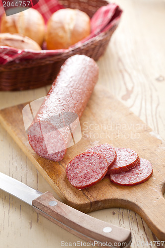 Image of fresh salami