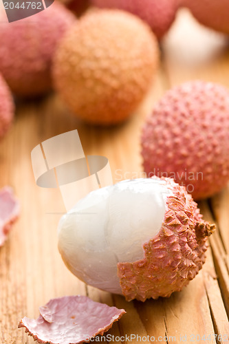 Image of tasty litchi fruit 