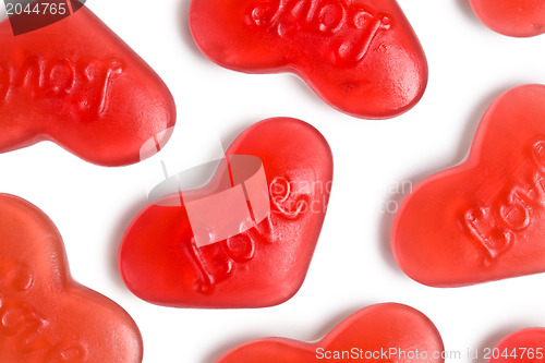 Image of red heart confectionery