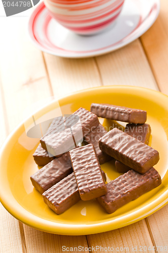 Image of chocolate biscuit