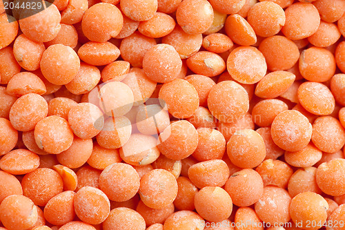 Image of red lentils background