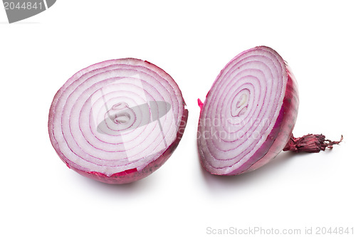 Image of sliced red onion