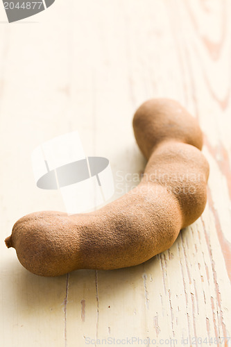 Image of tamarind on wooden table