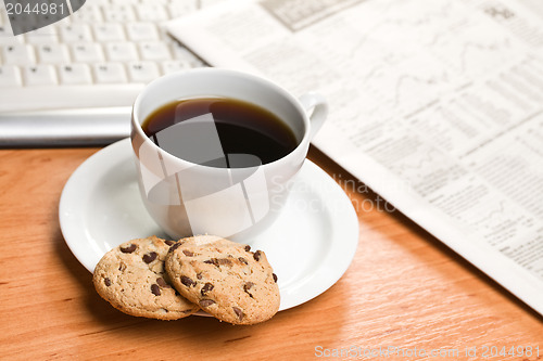 Image of  breakfast in office