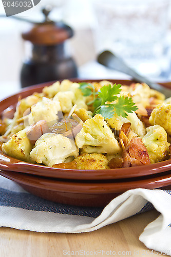 Image of Roasted Cauliflower with Ham