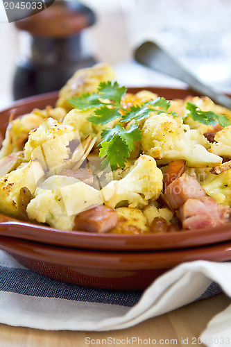 Image of Roasted Cauliflower with Ham