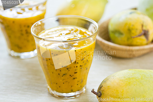 Image of Mango with Passion fruit smoothie