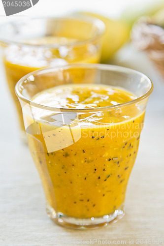 Image of Mango with Passion fruit smoothie