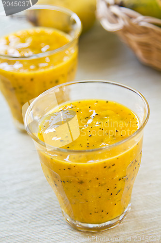 Image of Mango with Passion fruit smoothie