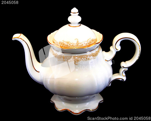 Image of Expensive Porcelain Teaset - Teapot