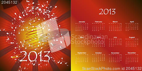 Image of calendar to a new 2012 year